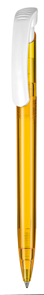 Kugelschreiber CLEAR TRANSPARENT S - mango-gelb TR/FR