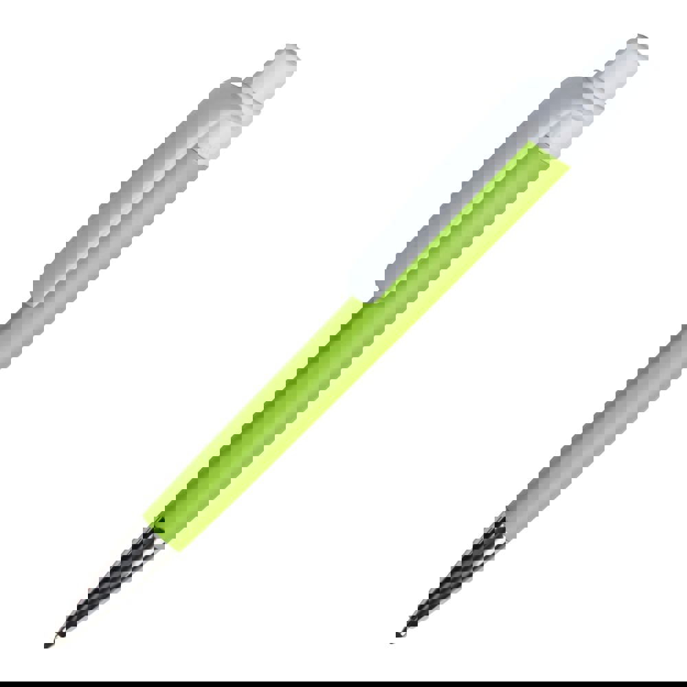 Kugelschreiber Prisma mit NFC-Tag - Hellgrün / Weiss