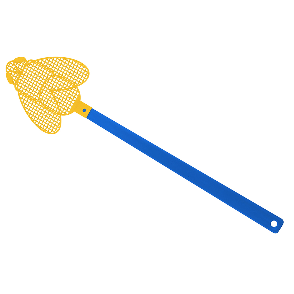 Fliegenklatsche "Brummi" - blau/gelb