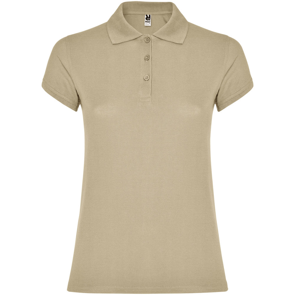 Star Poloshirt für Damen - sand meliert