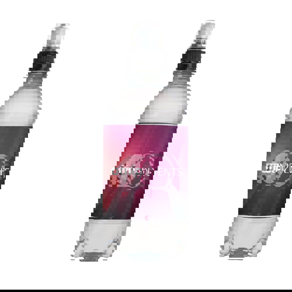 Quellwasser 330 ml mit Sportverschluss - schwarz