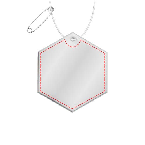RFX™ H-12 sechseckiger, leichter, reflektierender PVC-Anhänger