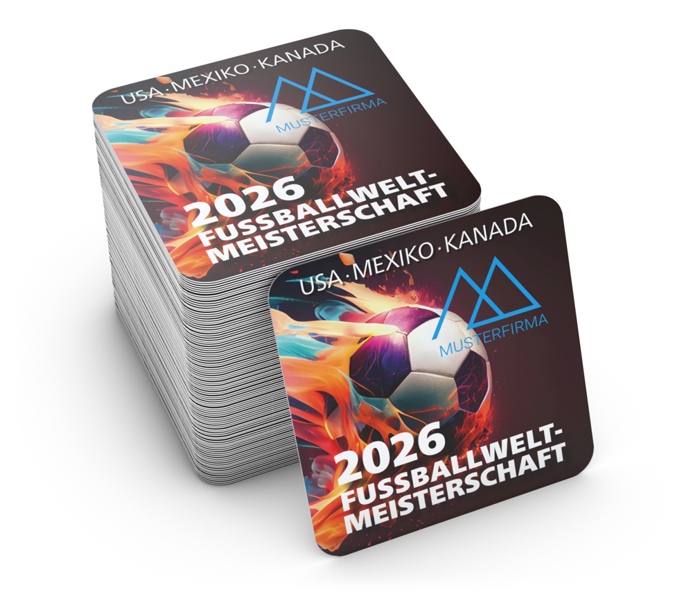 WM-Bierdeckel Motiv Fußball-WM 2026