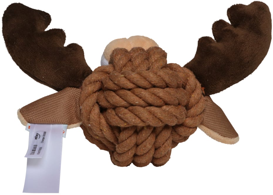 Hundespielzeug Knotentier Elch, multicolour, one size