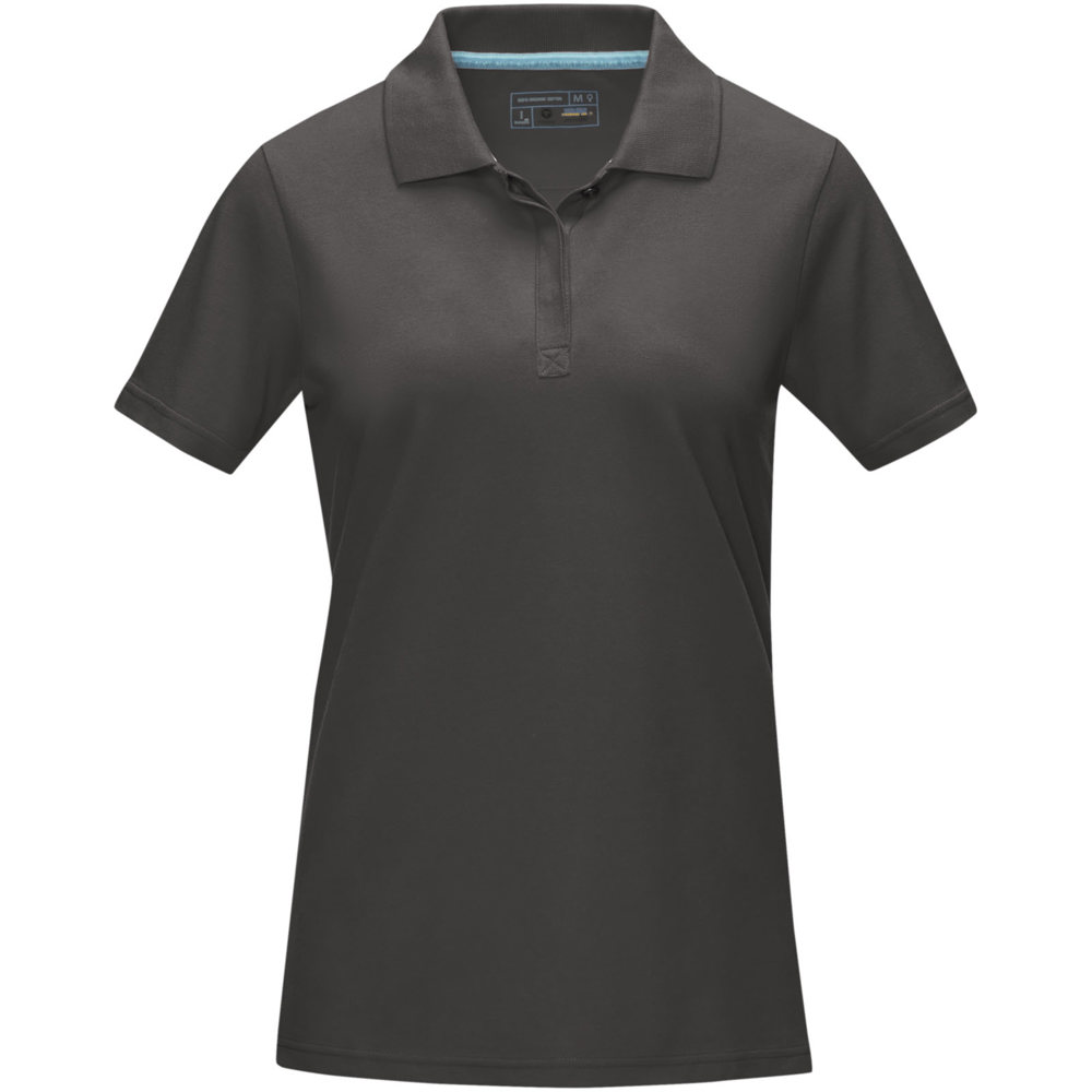Graphite Poloshirt aus Bio-Baumwolle für Damen
