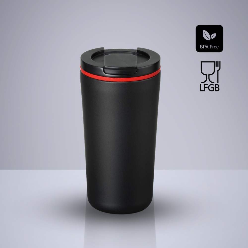 Dynamic Thermobecher mit Kupferschicht, 370 ml - Rot