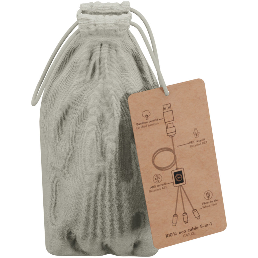 SCX.design C49 5-in-1 Ladekabel mit Leuchtlogo