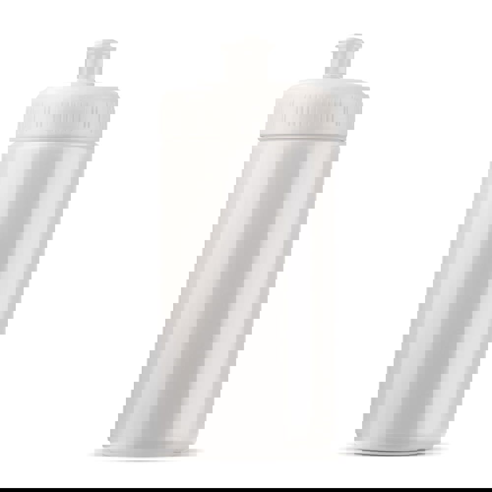 Sportflasche auf Biobasis 500ml basic - Weiss / Weiss