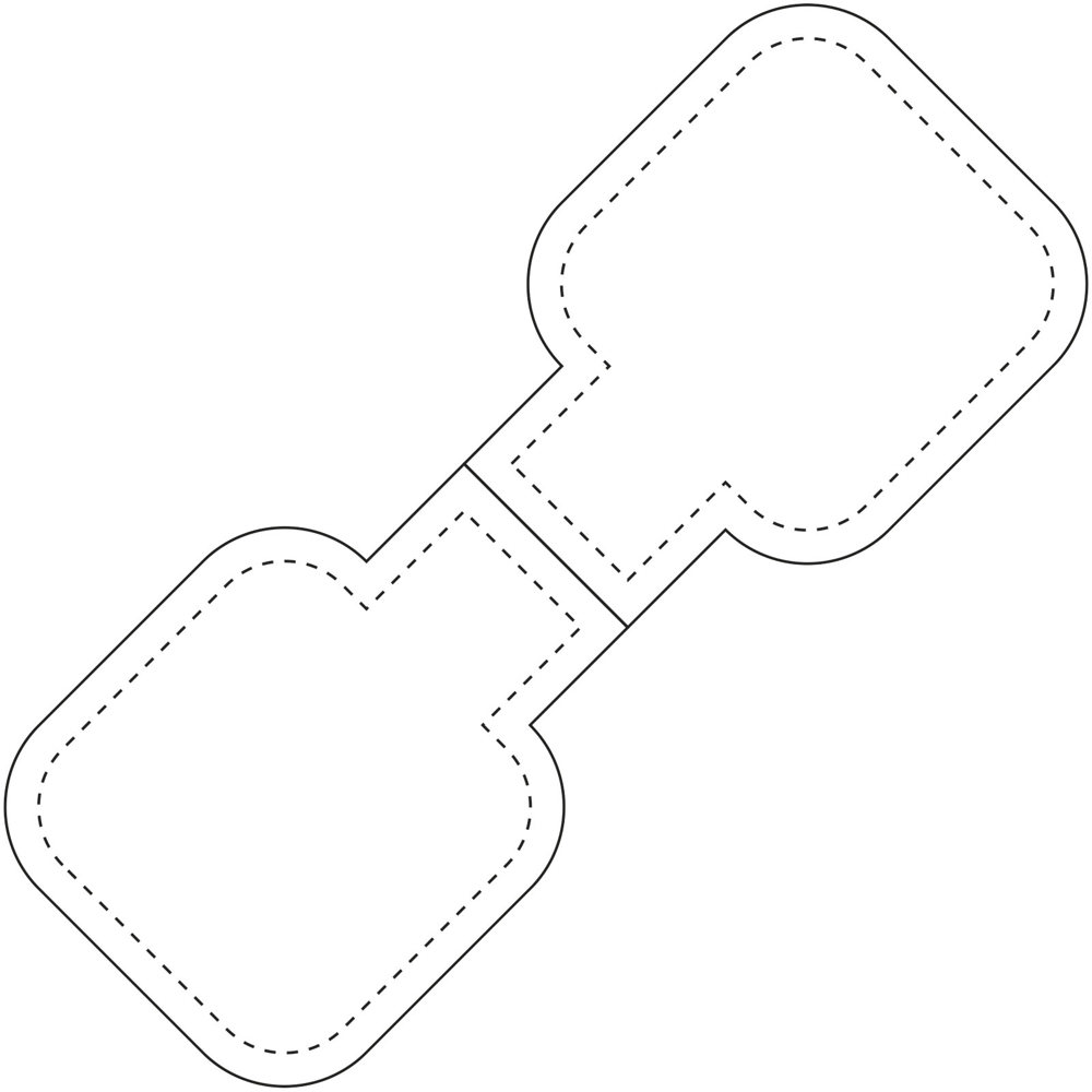 RFX™ M-10 Quadratischer, reflektierender PVC Magnet