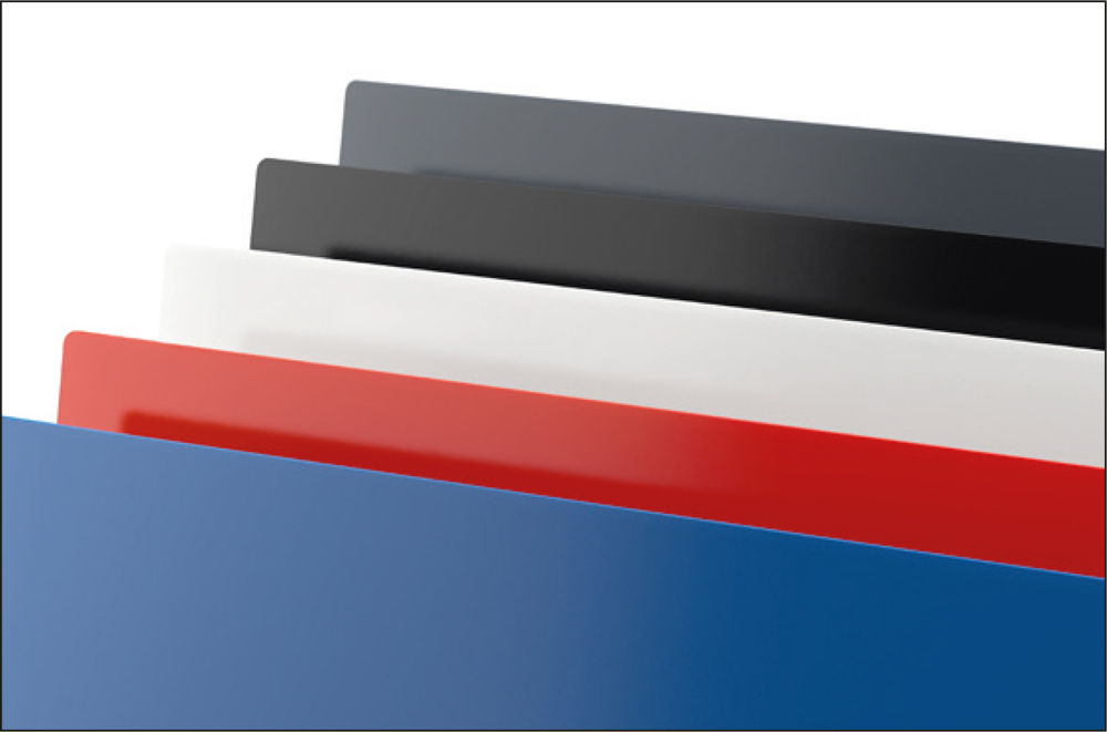 Tischkalender Desktop 3 Color, 2 Jahre, anthrazit