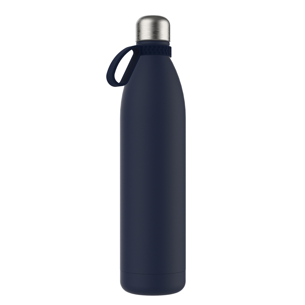 Thermotrinkflasche RETUMBLER-NIZZA XXL - marineblau, silber