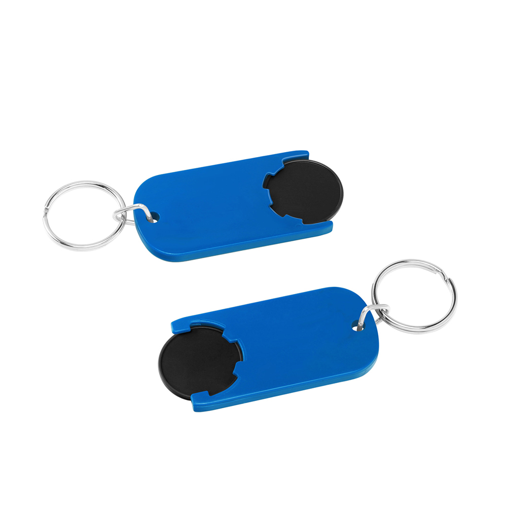 Chiphalter mit 1€-Chip "Alpha" - Schwarz/Blau