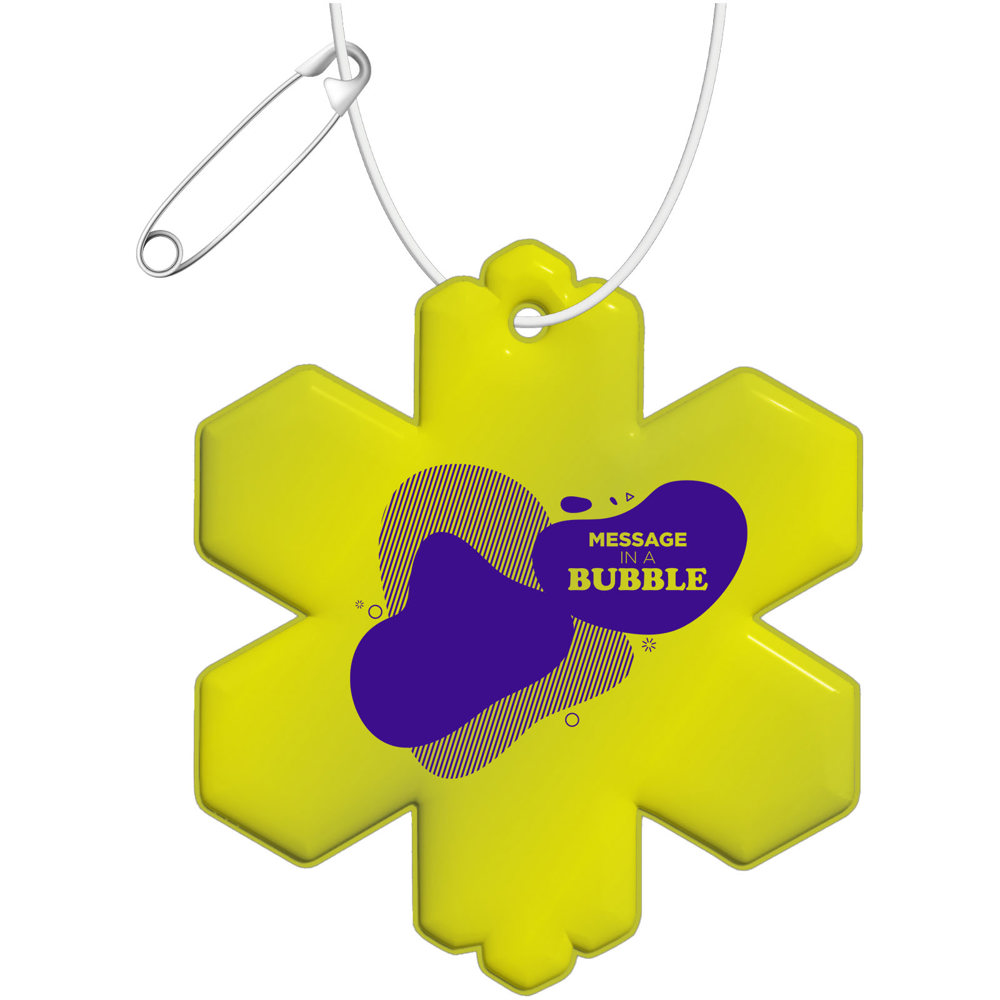 RFX™ H-10 Reflektierender TPU-Anhänger Schneeflocke