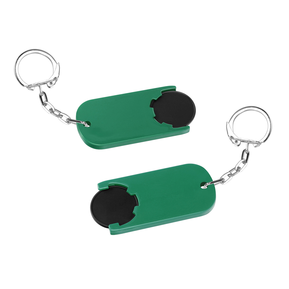 Chiphalter mit 1€-Chip "Alpha" - schwarz/grün