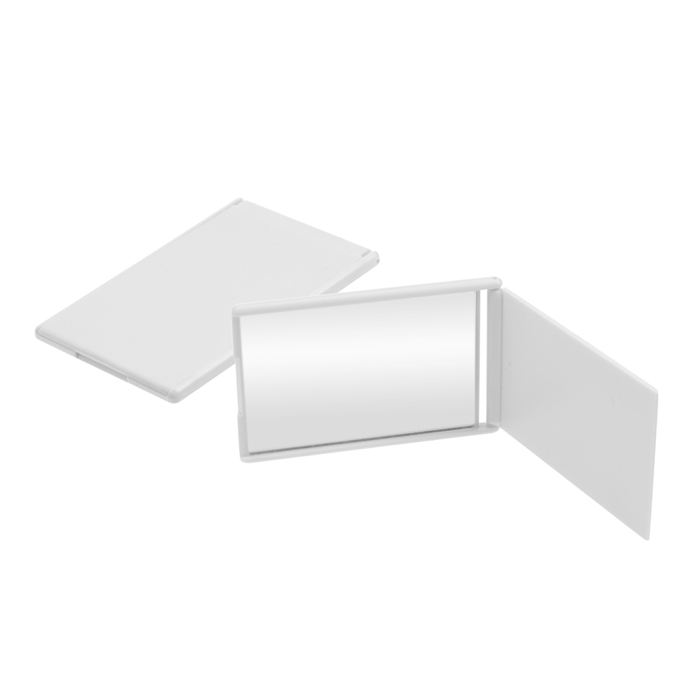 Taschenspiegel, rechteckig - Weiß