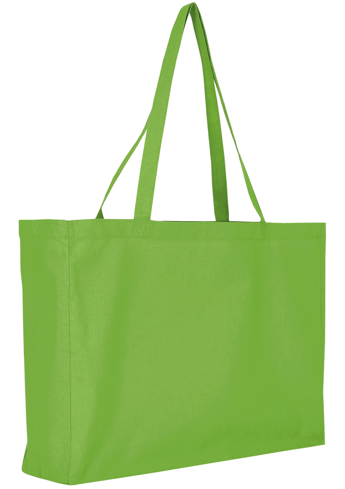 Baumwoll - Shopper, OEKO-TEX®,  ca. 140 g/m² - Hellgrün