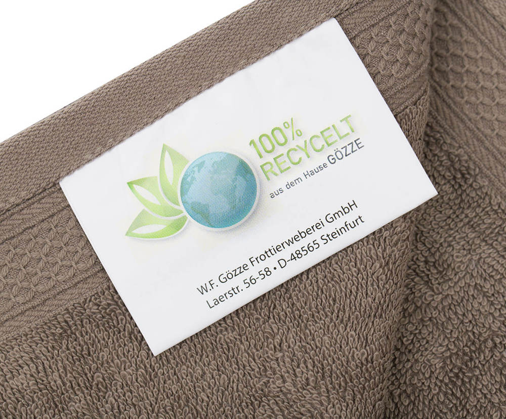 Frottierserie aus recycelten Materialien