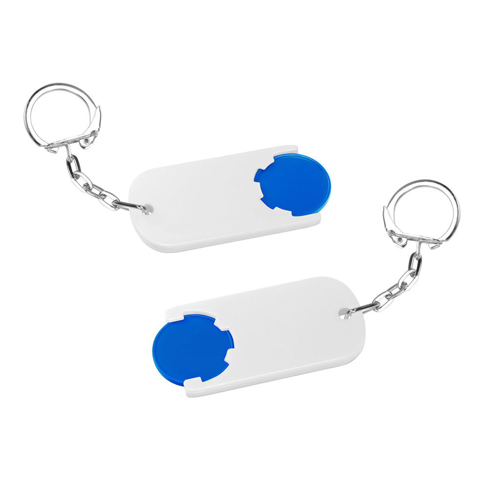 Chiphalter mit 1€-Chip "Alpha" - Blau/Weiß