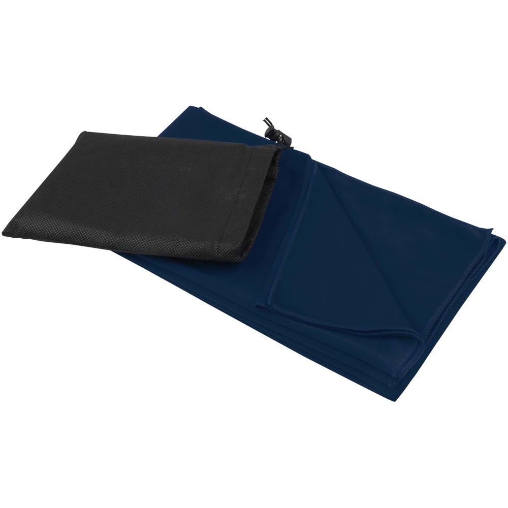 Lucas RPET Sporthandtuch 70 × 140 cm - navy