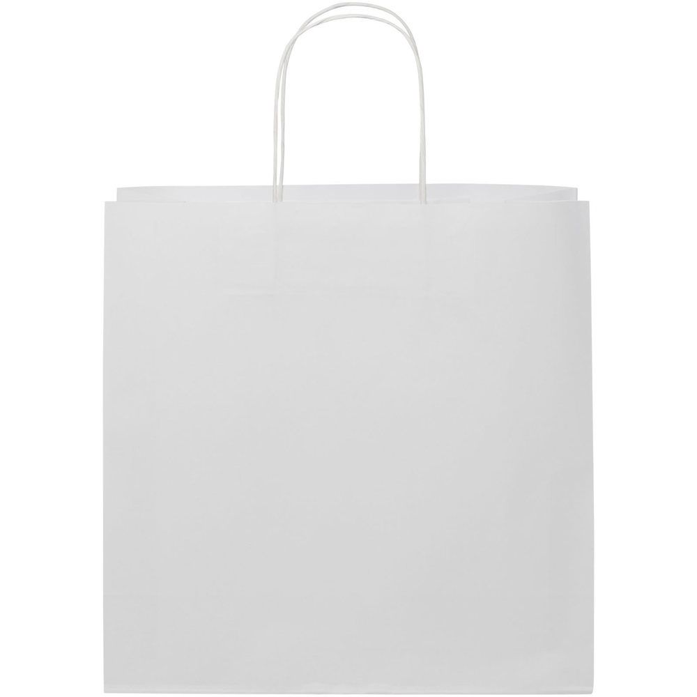 Kraftpapiertasche 120 g/m² mit gedrehten Griffen – 31 × 12 × 31 cm