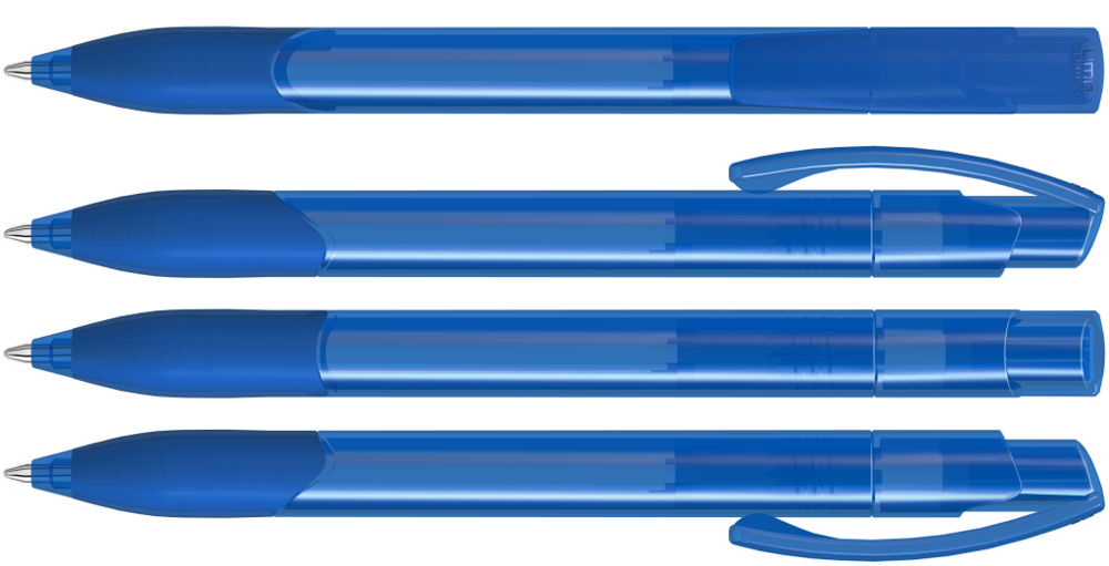 OMEGA grip transparent, blau