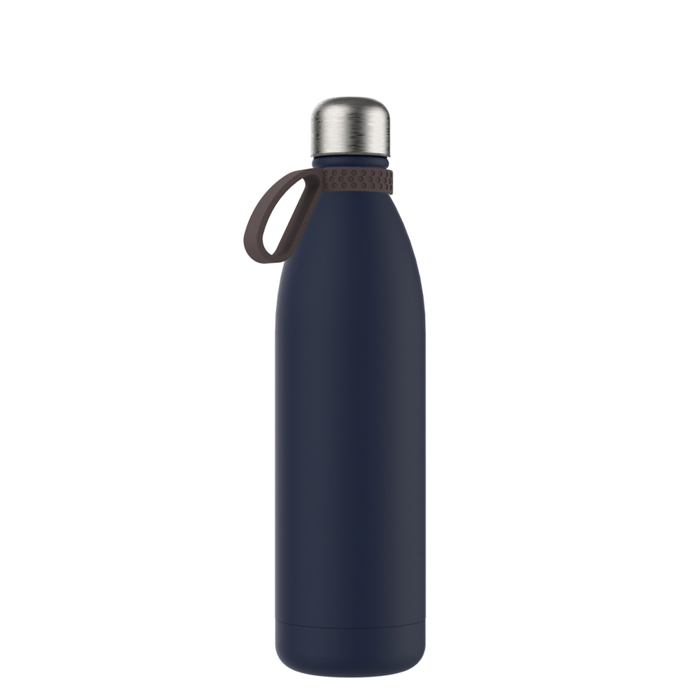 Thermotrinkflasche RETUMBLER-NIZZA XL - braun, marineblau, silber