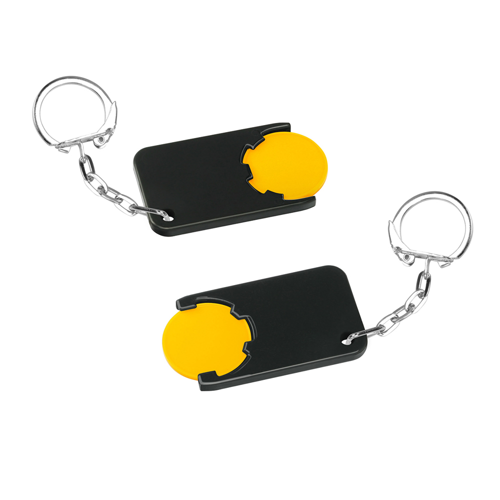 Chiphalter mit 1€-Chip "Beta" - gelb/schwarz