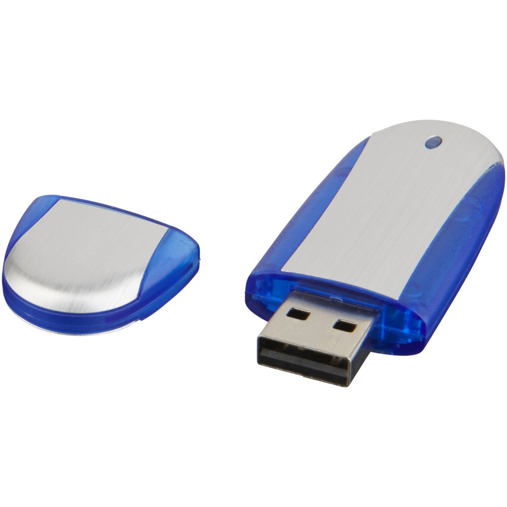 Memo USB-Stick - dunkelblau, silber