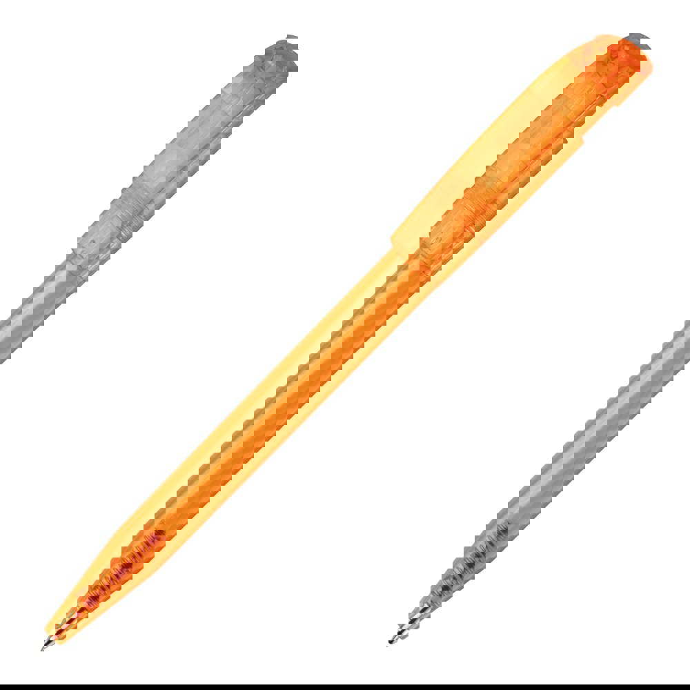 Kugelschreiber S45 Clear Transparent - Transparent / Orange