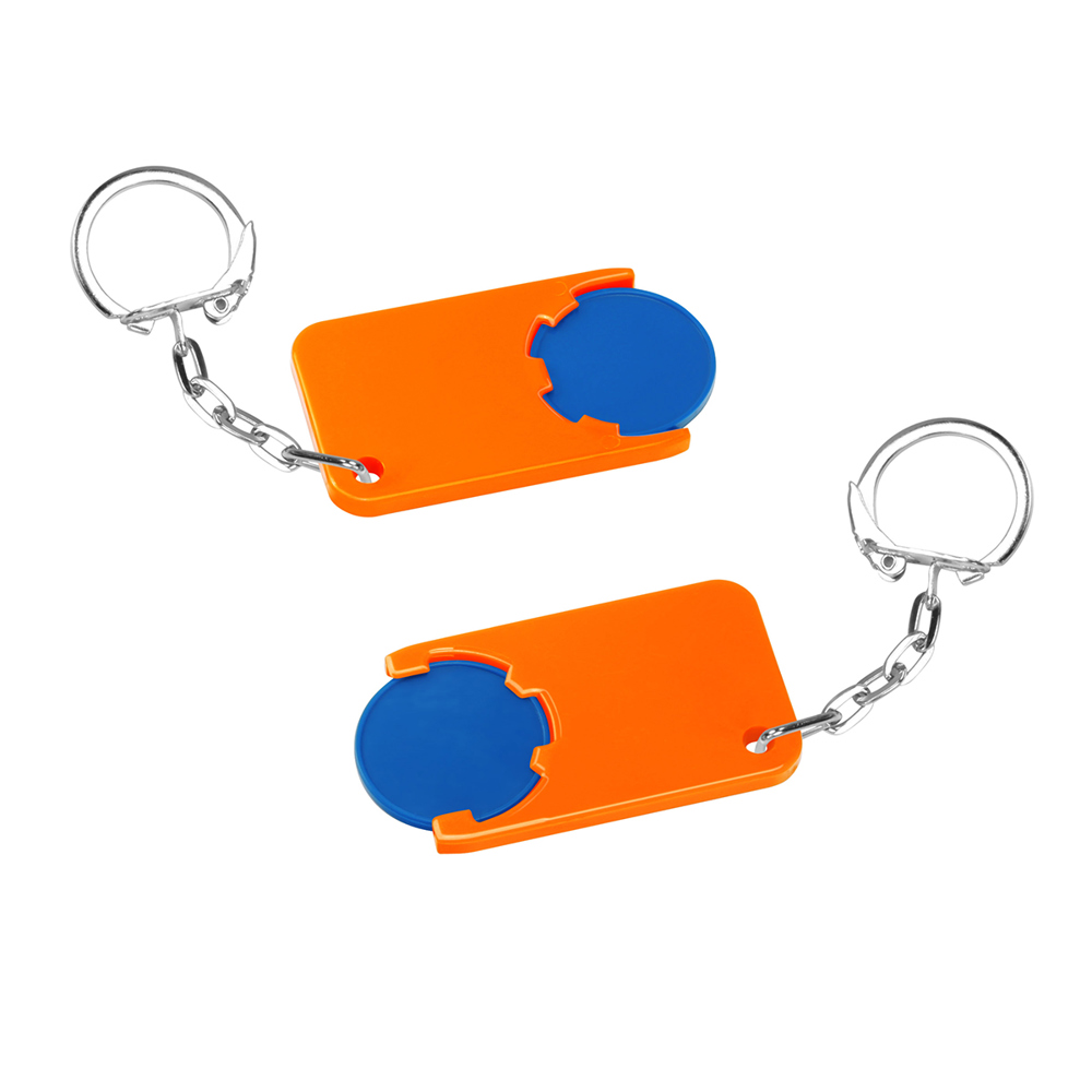 Chiphalter mit 1€-Chip "Beta" - blau/orange