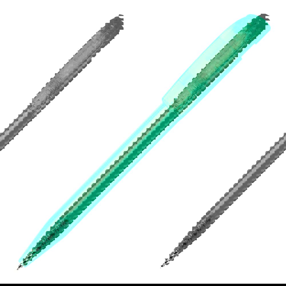 Kugelschreiber S45 Clear Transparent - Transparent / Dunkelgrün