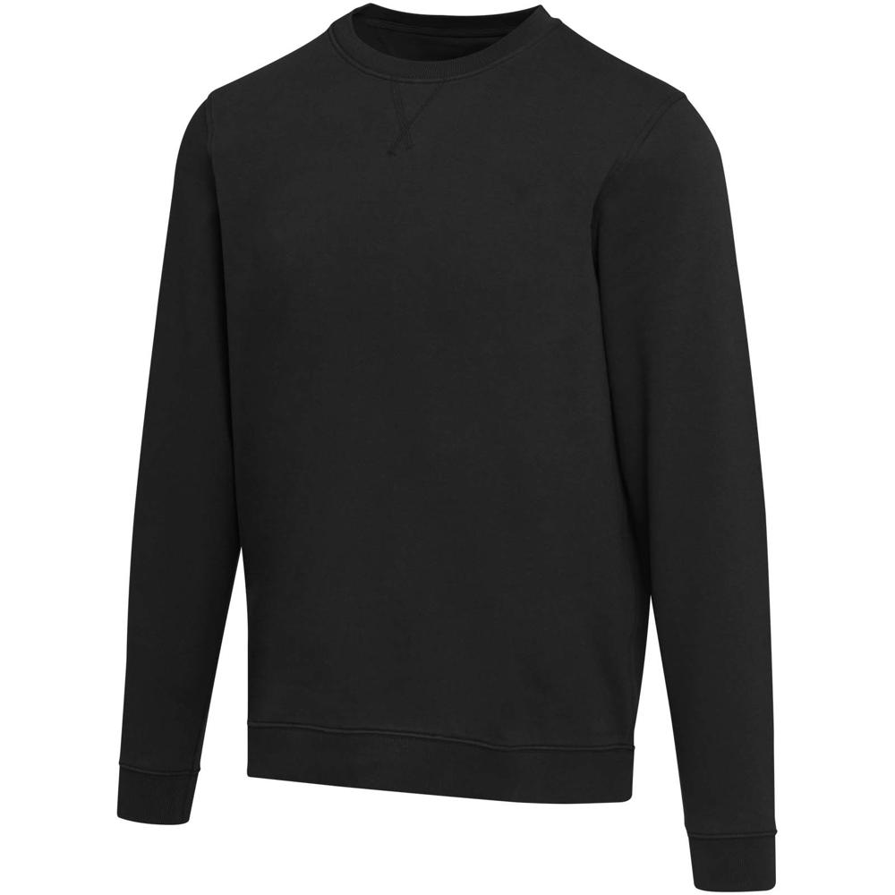 Jasper Pullover mit Rundhalsausschnitt aus recycelter 280 g/m² Bio Baumwolle (OCS), unisex - schwarz