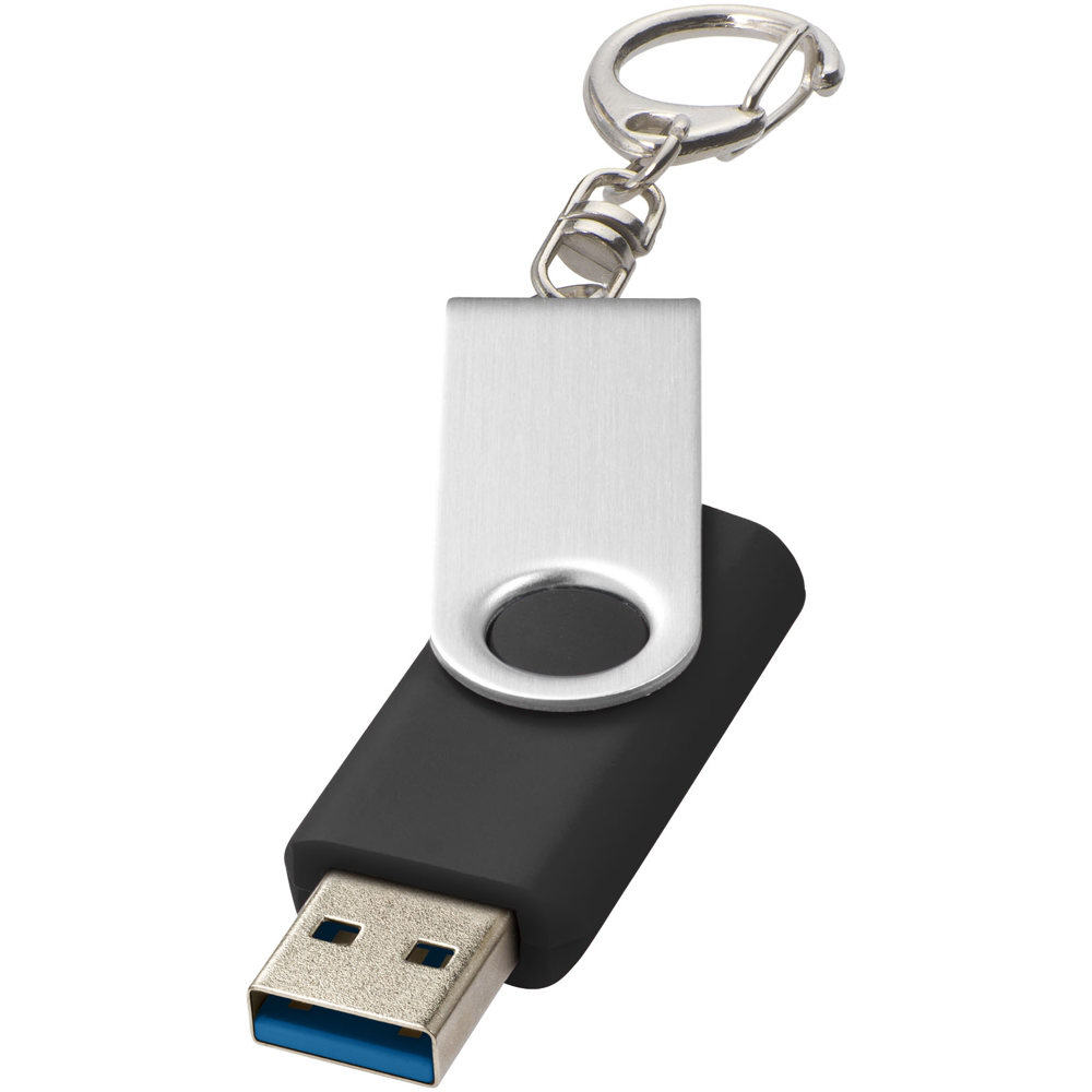 Rotate USB-Stick 3.0 mit Schlüsselanhänger - Schwarz