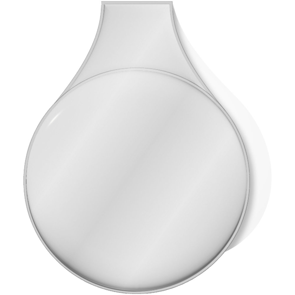 RFX™ M-10 Runder, reflektierender TPU-Magnet, klein - weiss