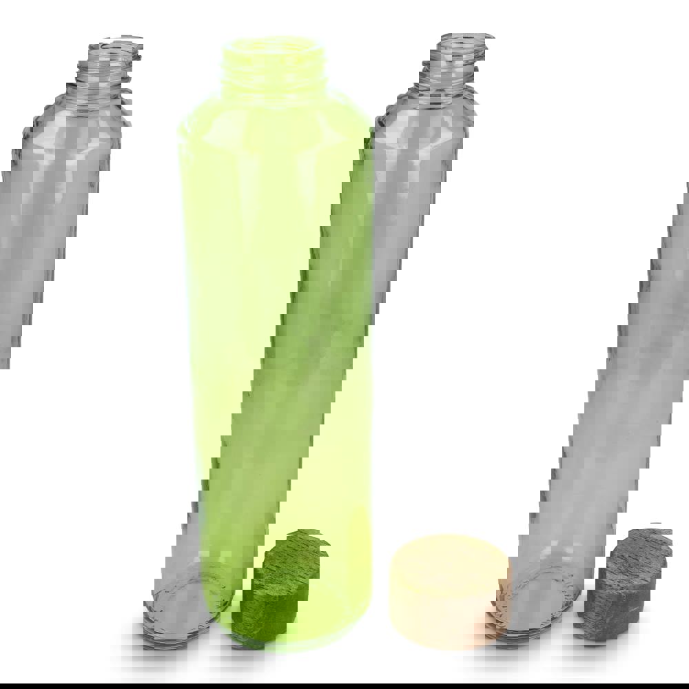 InSideOut Recycelte Glaswasserflasche ReuuZ mit Holzverschluss 650 ml