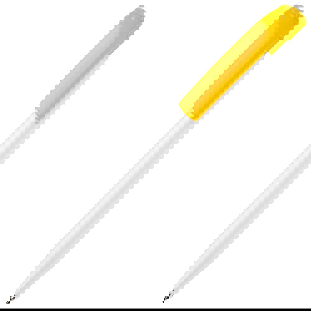 Kugelschreiber S45 Hardcolour - Weiss / Gelb