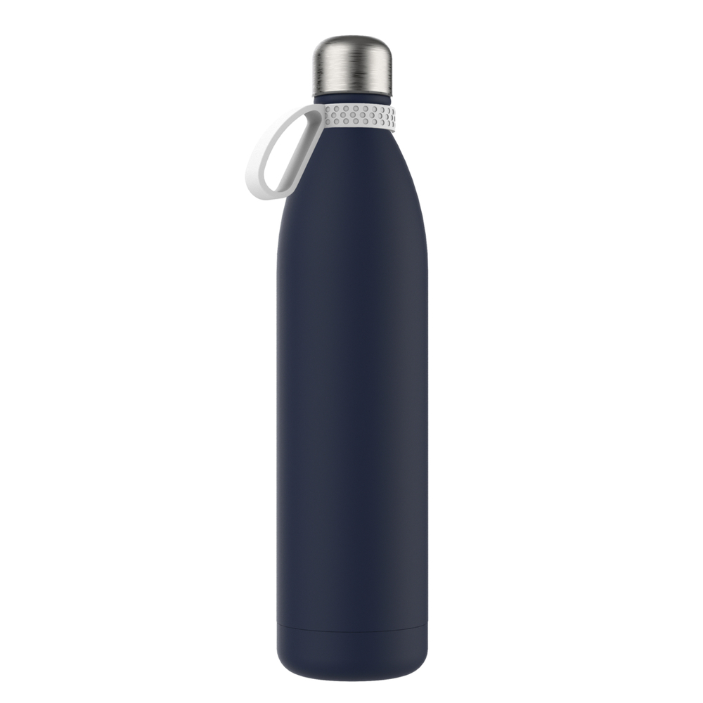 Thermotrinkflasche RETUMBLER-NIZZA XXL - weiß, marineblau, silber
