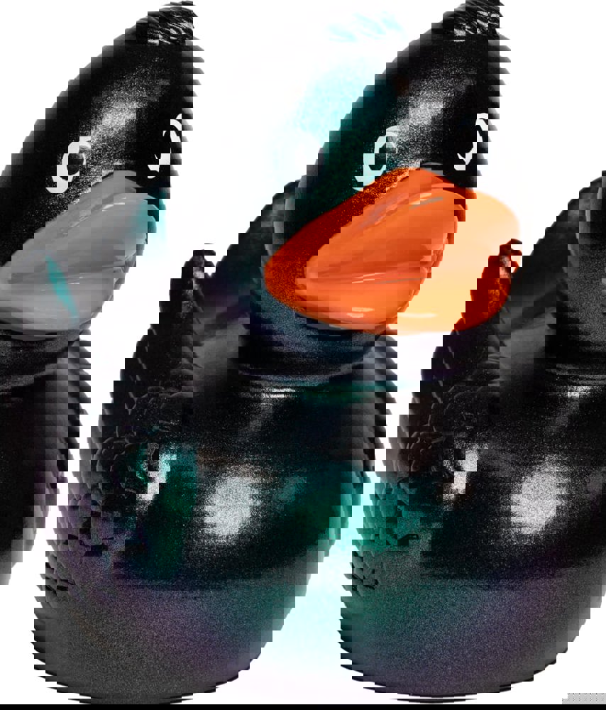 Quietsche-Ente - metallic/grün