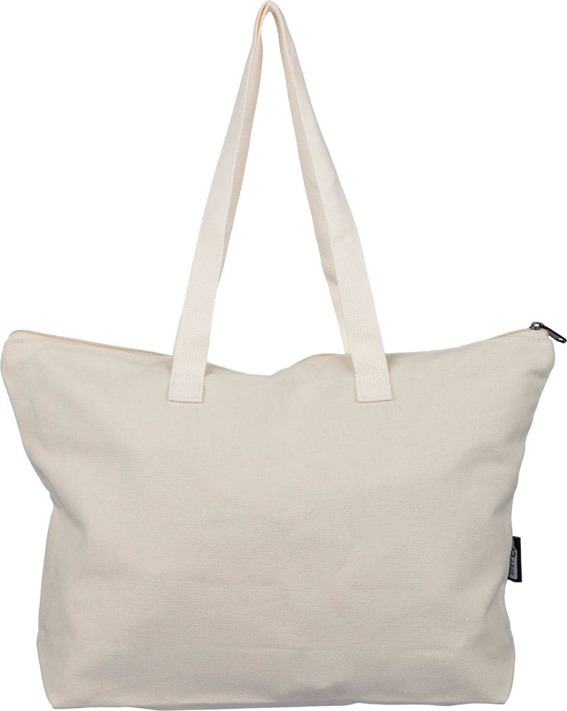 Tragetasche aus recyceltem Polycotton (330 g/m2) Malina