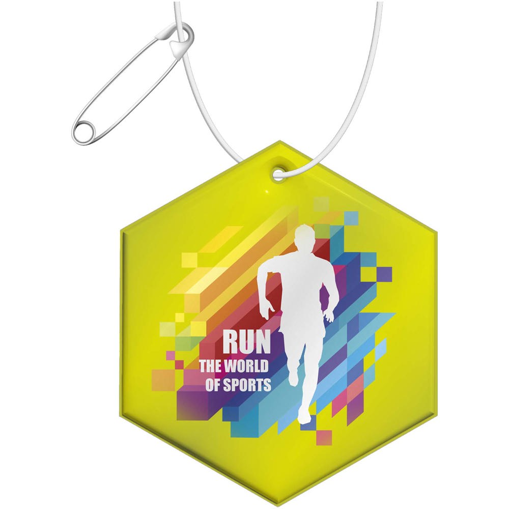 RFX™ H-12 sechseckiger, leichter, reflektierender PVC-Anhänger