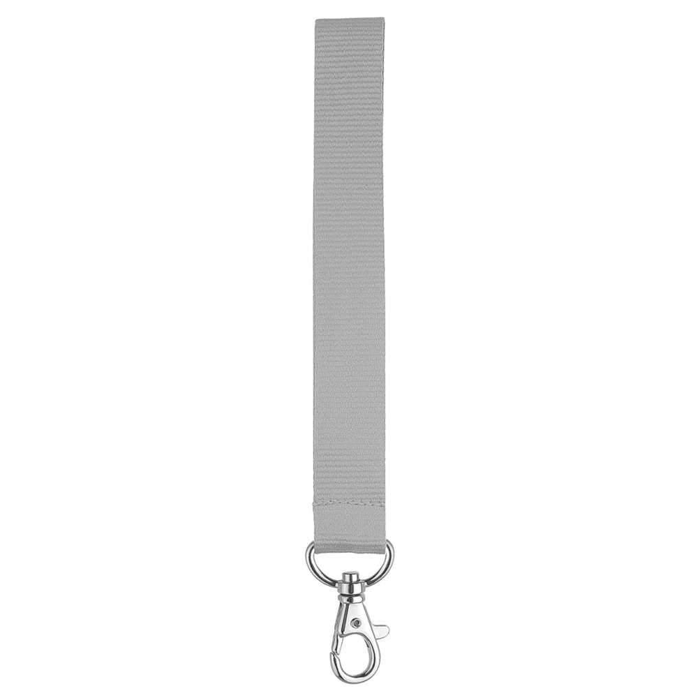 Kurz-Lanyard mit Standardkarabiner, - Mittelgrau (ca. Pantone CG6C)