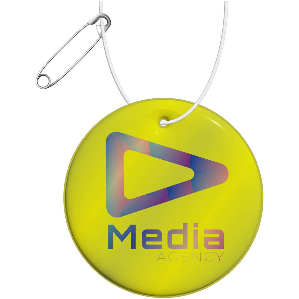 RFX™ H-16 runder, leichter, reflektierender PVC-Anhänger – medium