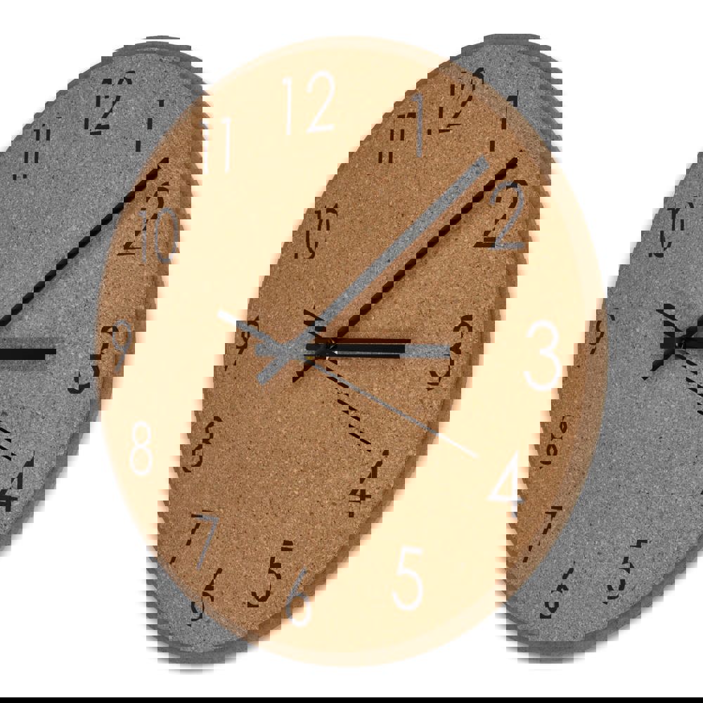 Wanduhr aus Kork