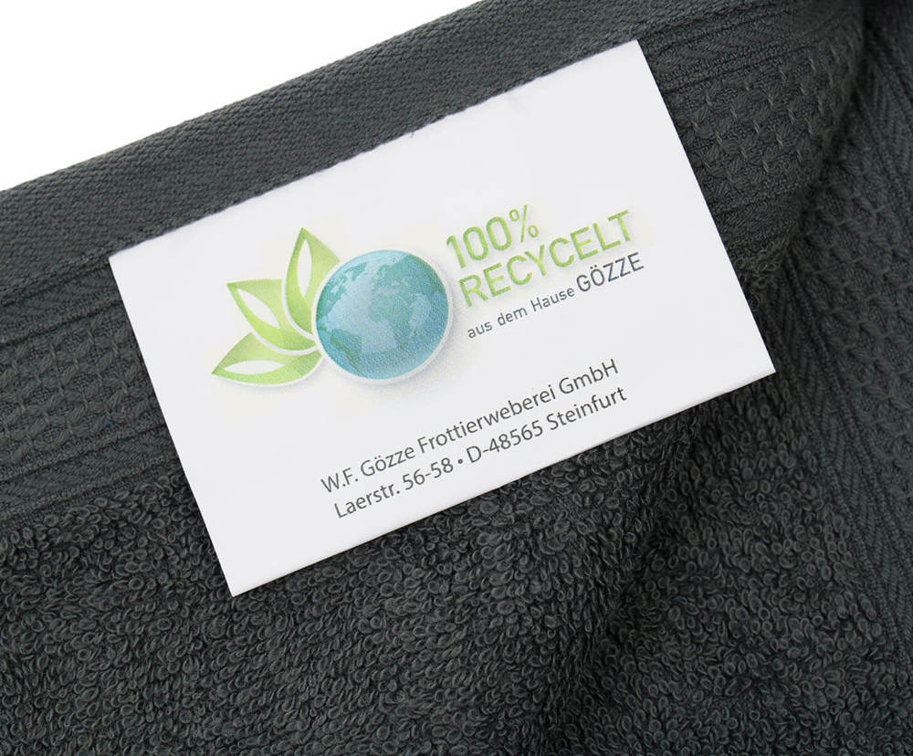 Frottierserie aus recycelten Materialien