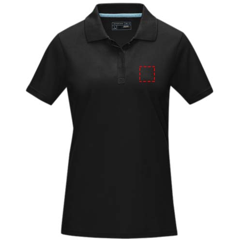 Graphite Poloshirt aus Bio-Baumwolle für Damen
