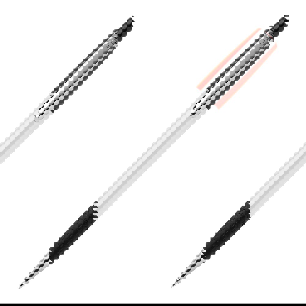 Kugelschreiber Semyr Grip Colour hardcolour - Weiss / Rot