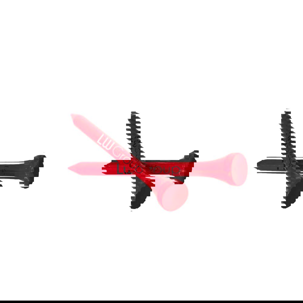 Tee aus Bambusholz 70 mm - Rot