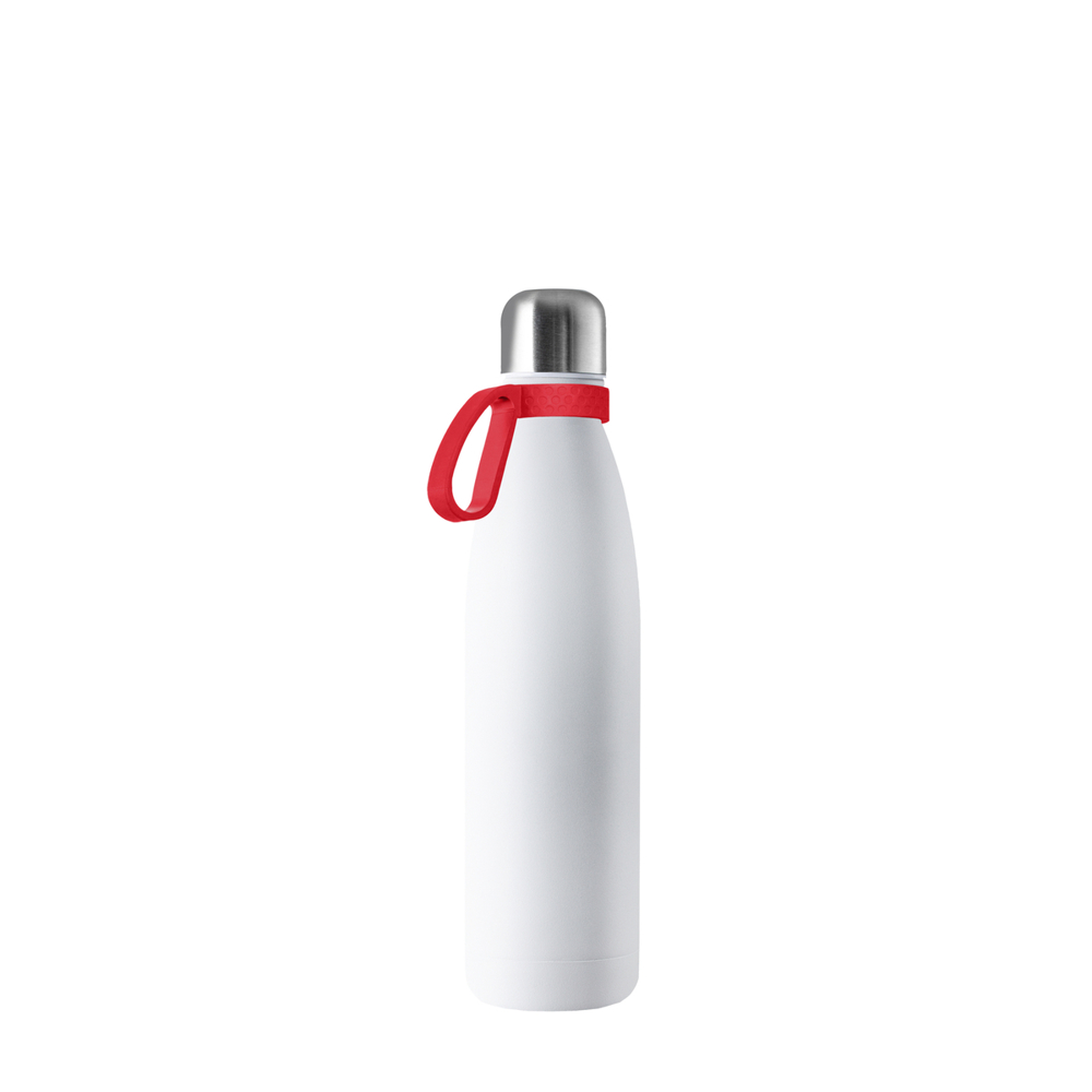 Thermotrinkflasche RETUMBLER-NIZZA - silber, weiß, rot