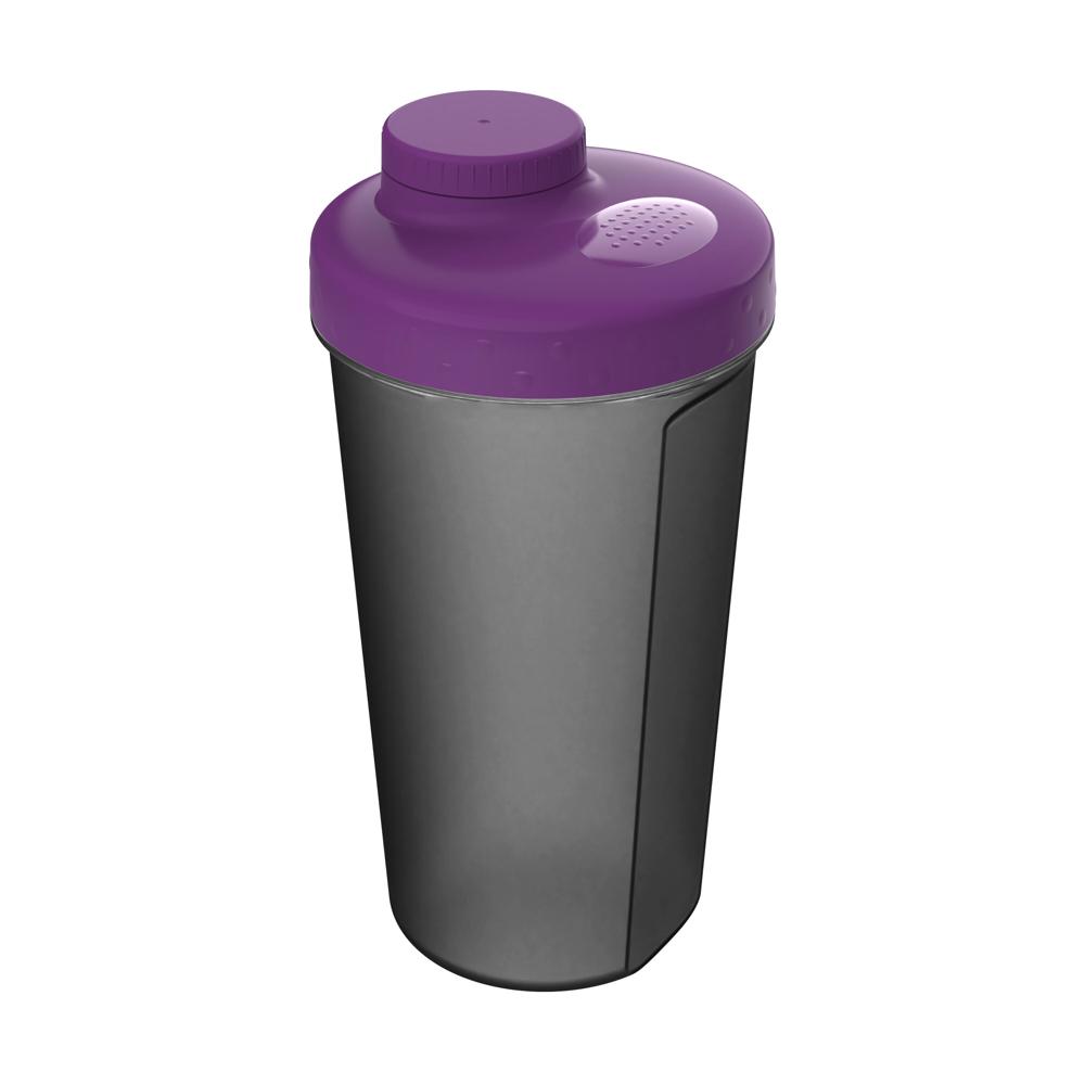 Shaker "Energy", 0,60 l - transparent-grau/brombeere