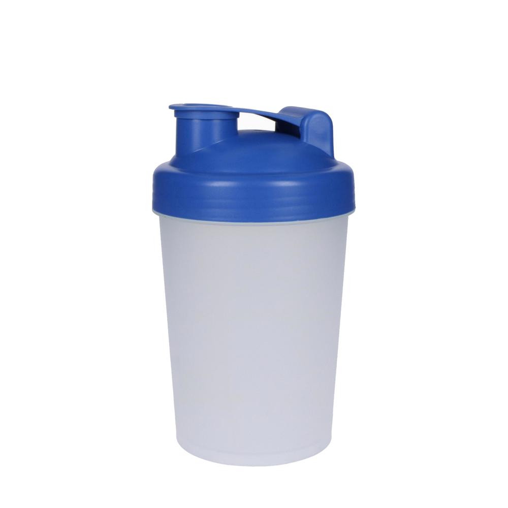 Shaker "Protein", 0,40 l - transluzent/standard-blau PP
